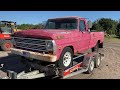 Seized V8 Motor  - 1968 Ford F250 FE 360 Engine