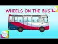 The Wheels on the Bus Go Round and Round Rhyme - Animation Songs for Children