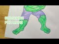 HULK DRAWING MARVEL STUDIOS 🔥 TIME LAPSE VIDEO