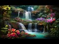 Relaxing Waterfall Piano & Cello Music with Water SoundsTo Meditation, Stress Relief, Sleep & Study