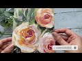 How to Paint Roses | Speedpaint Acrylic Rose | How To Paint Flowers