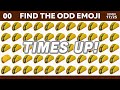 FIND THE ODD EMOJI OUT Spot The Difference to Win! | Odd One Out Puzzle | Find The Odd Emoji Quizzes