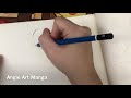 How to draw manga girl by pencil step by step