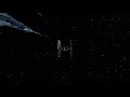 Tie Fighter and X-Wing chase test animation. Cinema 4D & After Effects