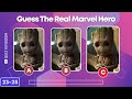 Can You Guess The Real MARVEL HERO? | Marvel Quiz