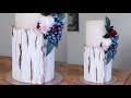 How I Made This BEAUTIFUL Birch Bark Inspired Cake | FAILED first attempt |Cake Decorating Tutorial