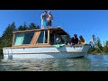Building a Wooden House Boat