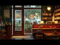 Rainy Cafe Ambience with Muffled Jazz Music and Rain Sounds