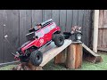 Aussie handmade motorcycle trailer on RC Crawler 1/10 RGT EX86100 V2