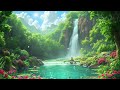 Beautiful Waterfall on Relaxing Peaceful Soothing Music | Waterfall Sound For Sleep, Meditation