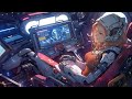 Cyberpunk girl in space 🛸🍃 Relax/ Stress relief/ study Lofi