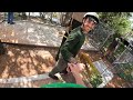 Overcoming My Fear! Climbing and Cutting Down a Tall Wobbly Palm Tree!