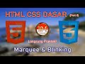 Marquee & Blink Text | Basic HTML CSS Part 5