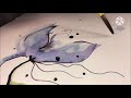 Painting a Frail Flower in the Wind with Watercolor