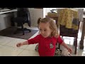 2 year old finds out her baby brother has been born