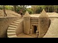 105 Days Building The Most Amazing Underground Water Slide Temple House