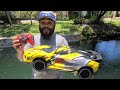 TOY RC CAR Catches FISH!!!
