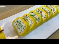 How to make Korean Egg Rolls :: Beautiful Rolled omelet :: 36 meals