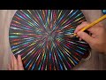 Step By Step FIREWORK DESIGN Dot Mandala Painting | Lydia May