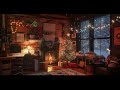 Immerse Yourself in a Cozy Winter Ambience with Fireplace, Snowfall, and Blizzard Sounds
