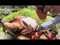 🔥Delicious Whole Chicken Recipe Cooked Over a Fire With honey sauce and beer | Cooking in Nature 🔥