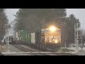 (4K) trains in Flowery Branch feat ns 1801 3-21-21