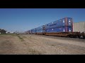 BNSF Stack Train Southbound at Saginaw Texas. Date 3-20-2021. GE Locomotives. (HD High Definition).