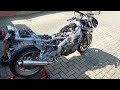 Honda cbr400rr tri arm nc23 UK. Carb removed, ready for a rebuild. 1989 blue label cdi