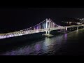 부산 광안리 해변 주위의 야경 Night view around Gwangalli Beach in Busan