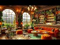 Happy Spring Coffee Shop Ambience with Soft Jazz Music - Perfect Rainy Jazz Ambience for Relaxation