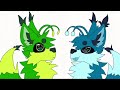 Gnarpy the fox meets blue Gnarpy (Meduse animation meme)
