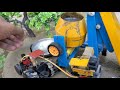 diy mini crane 🚜  making mini concrete bridge | diy tractor | water pump @KeepVilla