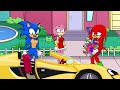 Sonic And Amy In Danger - Red Spider-Man Goes Crazy Attack - Sonic Cartoon.