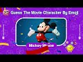Guess The Movie Characters by Emoji 🎬 | Movie Emoji Quiz