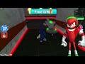 SONIC AND HIS TEAM ESCAPE BARRY EXE PRISON RUN IN ROBLOX!