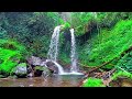 Stream Sound of beautiful waterfall, Relaxation white noise flowing River Sounds to sleeping
