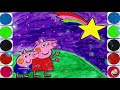 Dibujar y Pintar Peppa Pig y la Estrella de Deseos - Dibujos Faciles Para Niños / KoKoBaBy