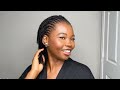 HOW TO DO MINI FLAT TWISTS ON NATURAL HAIR | SIMPLE PROTECTIVE STYLE #howto