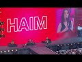 Haim opening for Taylor Swift Era Tour, Levi's Stadium, Santa Clara, July 28, 2023.