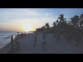 Sante Fe , the ladies get some zoomba exercise on the beach