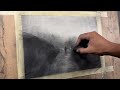 HOW TO DRAW A MOODY CHARCOAL LANDSCAPE