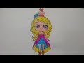 Very Beautiful Girl Drawing || Drawing and Coloring For Kids and Toddlers 🌈🌈
