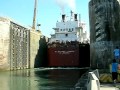 Welland Canal Lock 3 with ship entering