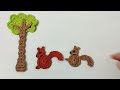 Kolay tığ işi sincap motif, figür yapımı✅ easy crochet bebek örgüleri süs eğitimi