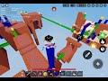 Playing bedwars with friends