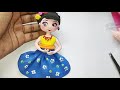 Cutest Doll with Clay//How to make Doll with Foam Clay Tutorial Easy Clay art for beginners
