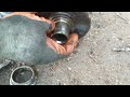 Remove Inner Race From Wheel Hub With Rotary Tool And Hammer