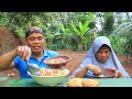 Proses budidaya jamur janggel sampai panen untuk dimasak ompyang''dengan makaroni  untir untir''