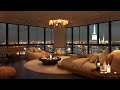 Cozy New York Bedroom Ambience with Smooth Jazz Saxophone Instrumental Music & Rain Sounds for Sleep