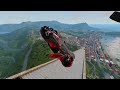 Survive The Stairs Challenge | Satisfying Crashes - BeamNG.Drive | @CrazyCrashBeam